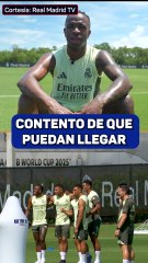 Vinicius: "Contento de que Xabi Alonso haya venido para sumar"