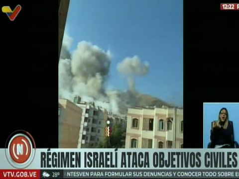 Régimen israelí ataca objetivos civiles iraníes