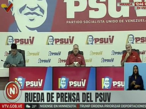 Sec. Gral. del PSUV Diosdado Cabello: Estamos abiertos a la fiesta democrática y participativa