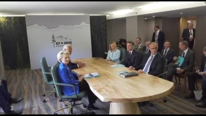 G7, riunione di coordinamento leader Ue prima dell'inizio del summit