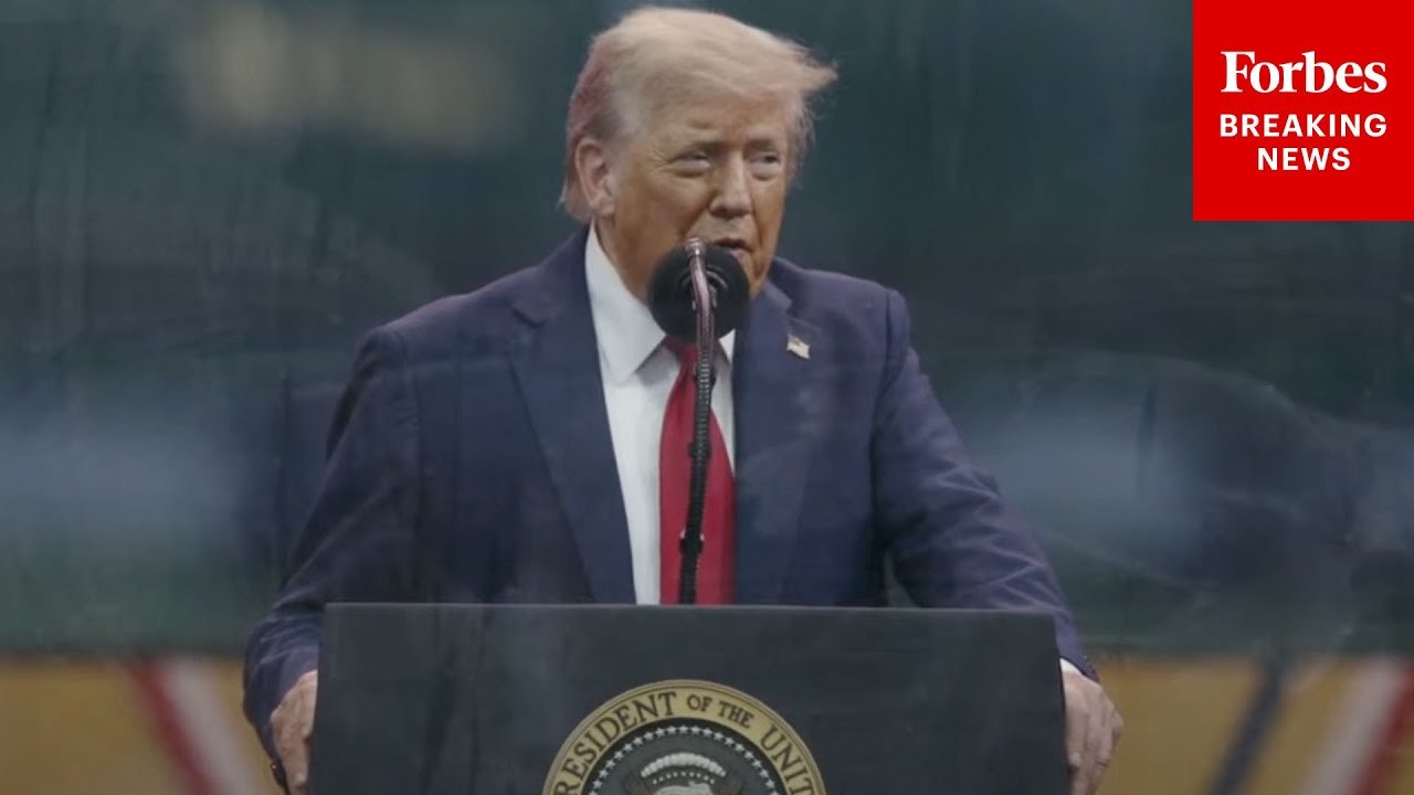 President Trump Speaks To Military Parade For U.S. Army's 250th Birthday In D.C.