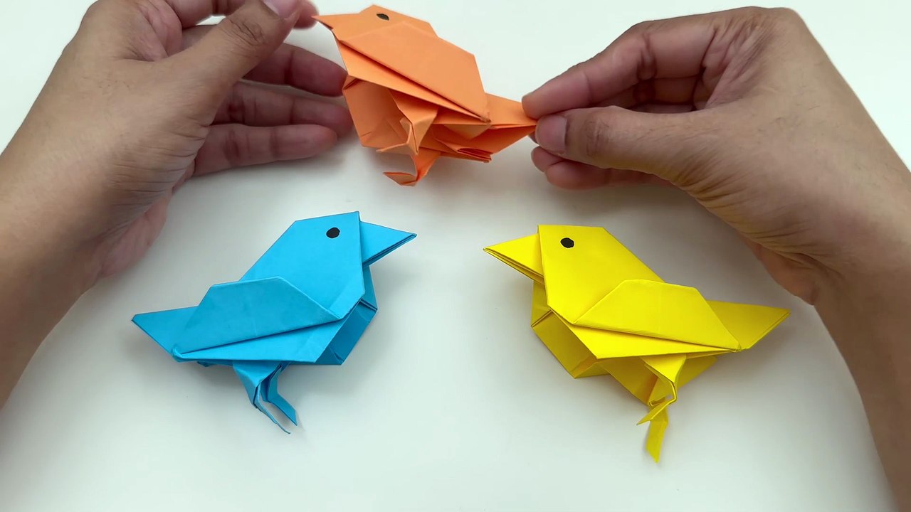 How To Make Easy Moving Paper Bird Toy  For Kids / Craft Ideas / Paper Craft Easy / KIDS crafts