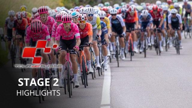 Cycling - Tour de Suisse 2025 - Stage 2 Highlights - Uphill sprint and a surprise winner