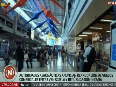 Reanudan vuelos comerciales entre Venezuela y República Dominicana