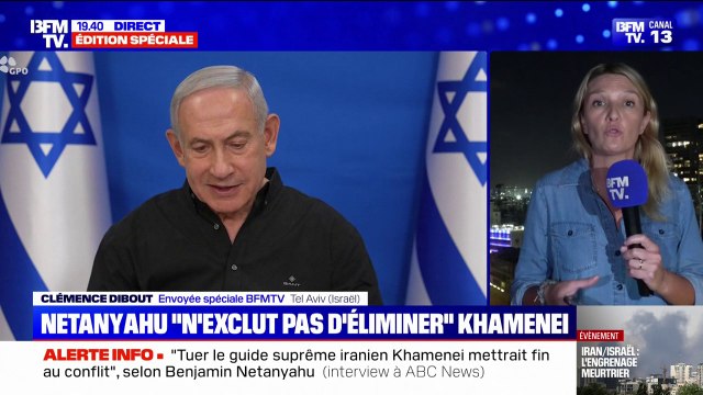 Iran-Israël: Benyamin Netanyahou affirme que l’élimination de Khamenei calmera les tensions