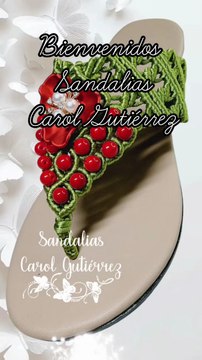 Sandalias tejidas en macrame, principiantes