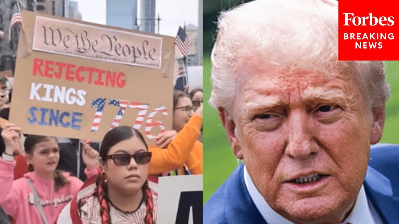 Anti-Trump Protesters March The Streets Of Chicago In The ‘No Kings’ Protest