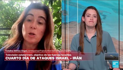 Televisión estatal iraní, blanco de los bombardeos israelíes