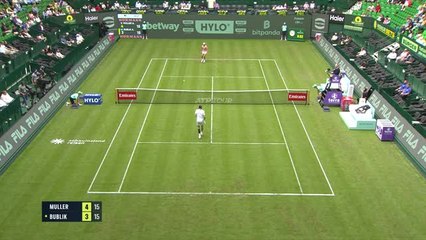 Halle - Muller impuissant face à Bublik