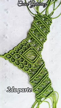 2da partes de las sandalias tejidas en macrame para principiantes