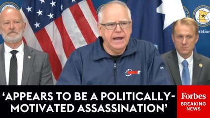 Minnesota Governor Tim Walz Holds Press Briefing After 2 Democratic Lawmakers Shot, One Killed