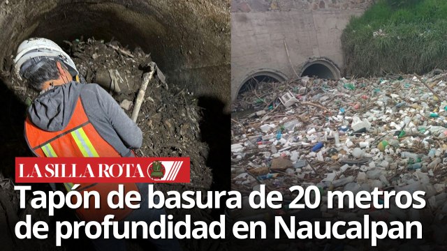 Conagua retira 700 toneladas de basura de presa en Naucalpan