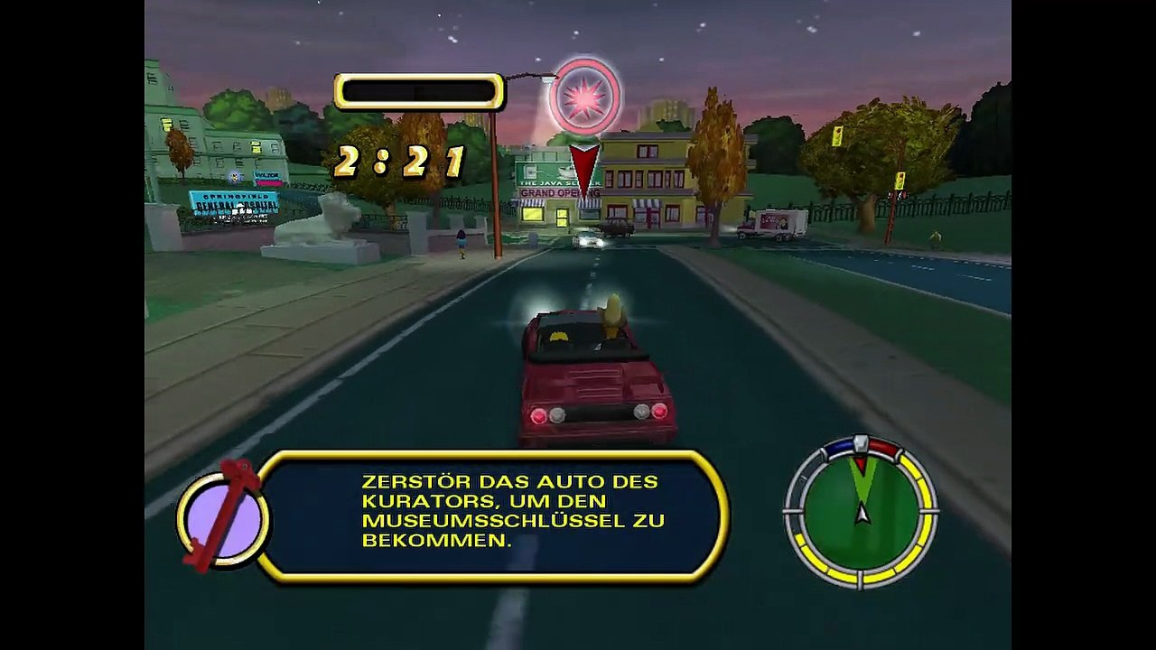 Die Simpsons Hit and Run Kurator-Katastrophen