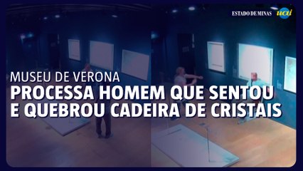Museu de Verona processa homem que sentou e quebrou cadeira de cristais