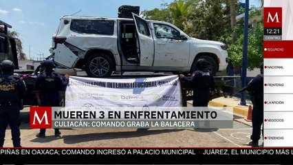 VIDEO: Enfrentamiento en Culiacán deja tres muertos y un importante decomiso de armas