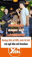 Hoàng Hải về KDL hát như mở show
