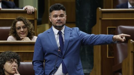 Aviso de Rufián a Sánchez: "No nos haga escoger entre corruptos cutres y premium"