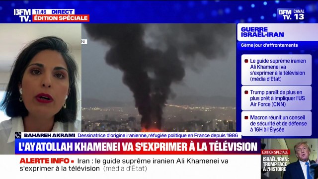 Ils sont pris en étau entre ce régime qu'ils dénoncent depuis des années, et les bombardements : Bahareh Akrami, dessinatrice d'origine iranienne, dont les proches sont encore en Iran, témoigne