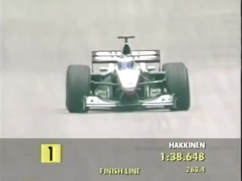 F1 – Mika Häkkinen (McLaren Mercedes V10) laps in qualifying – Malaysia 2000