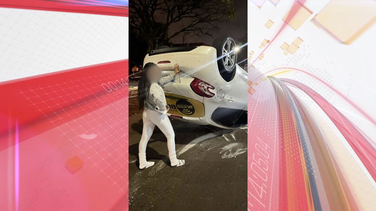 Acidente em Maringá viraliza após post bem-humorado da motorista