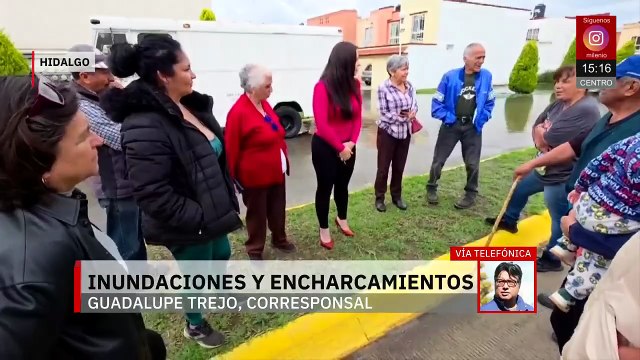 Lluvias causaron caos en dos carreteras y 9 municipios de Hidalgo