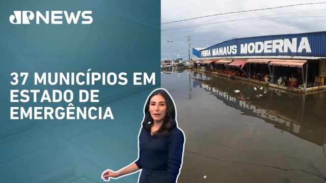 Cheia dos rios no Amazonas atinge 425 mil pessoas