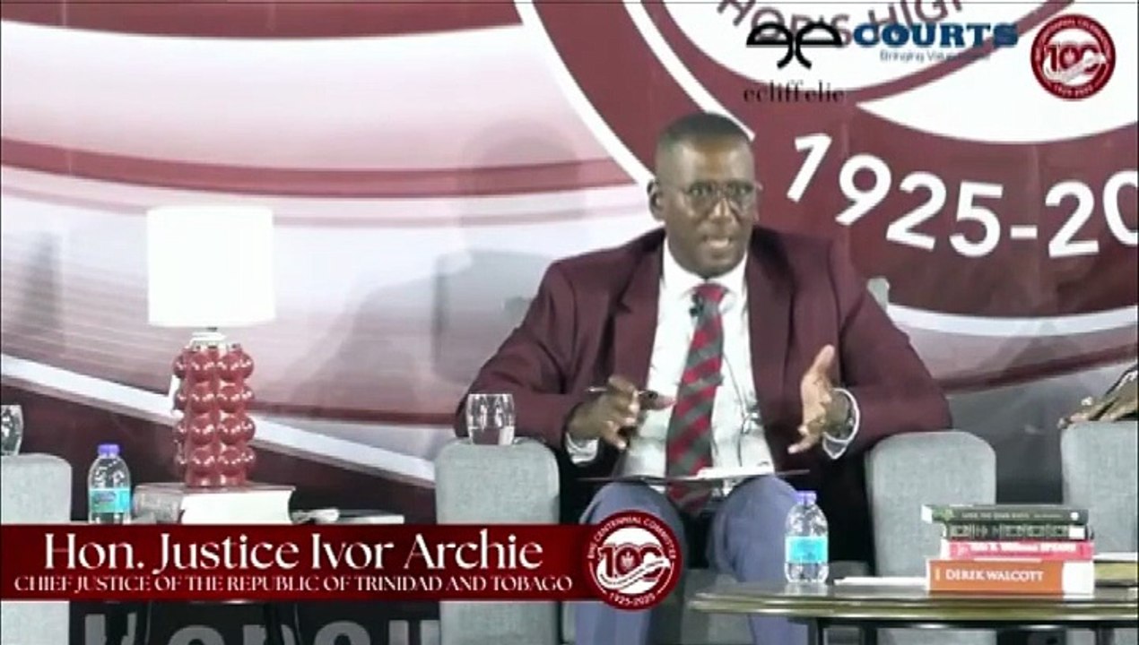 CHIEF JUSTICE SPEAKS