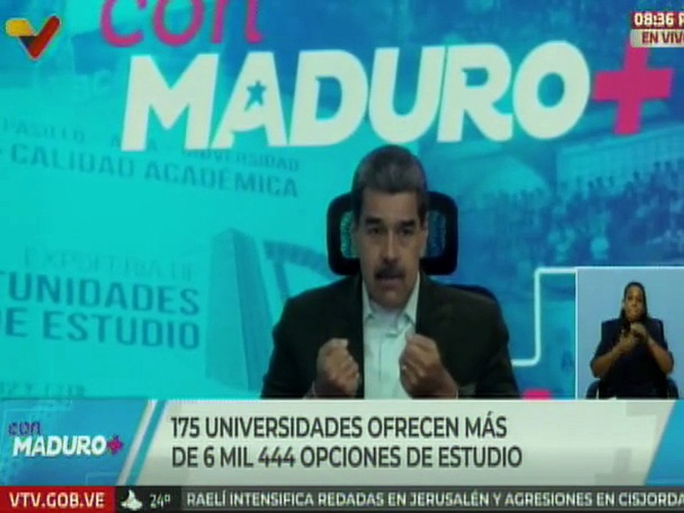 Pdte. Maduro propone acortar el periodo de tiempo de estudios universitarios e impulsar sus prácticas