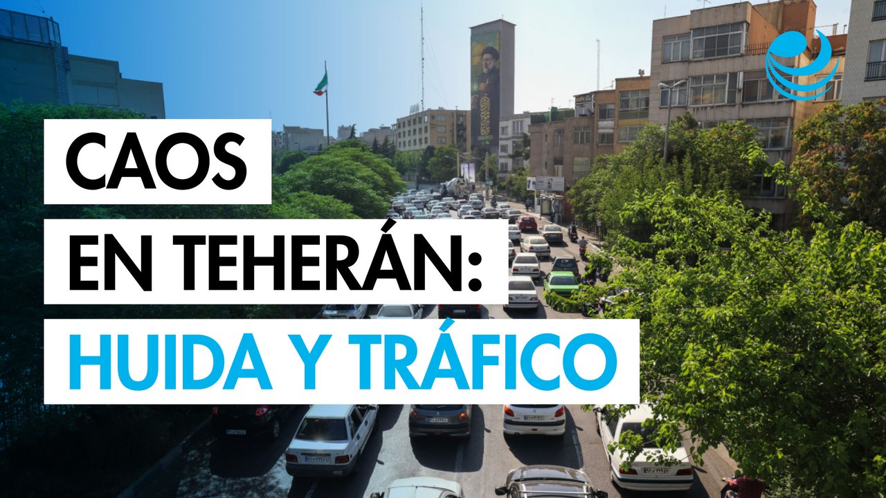 Caos en Teherán: miles huyen y provocan enormes atascos