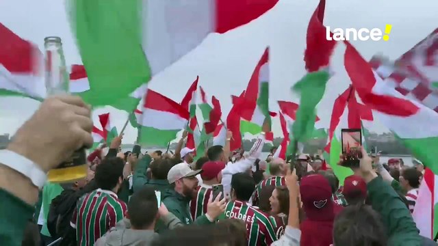 Torcida do Fluminense faz a festa na véspera da estreia no Mundial de Clubes