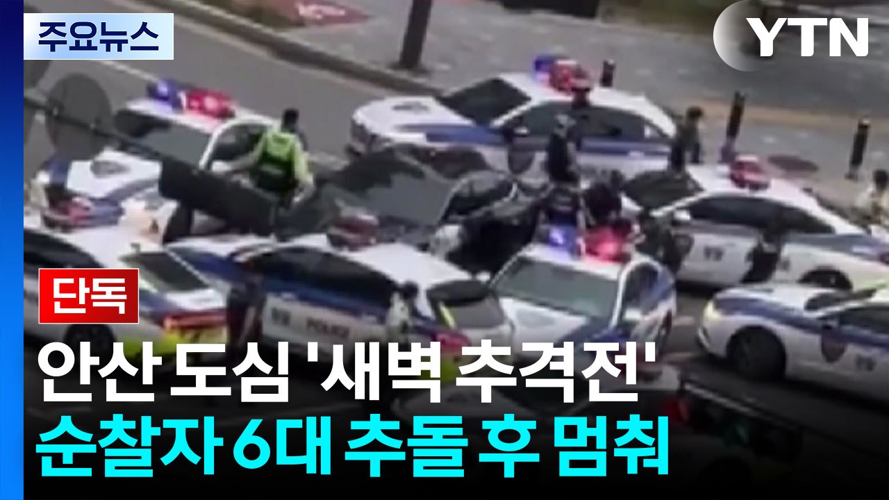 [단독] 안산 도심에서 경찰과 추격전...40분 도주 끝에 검거 / YTN