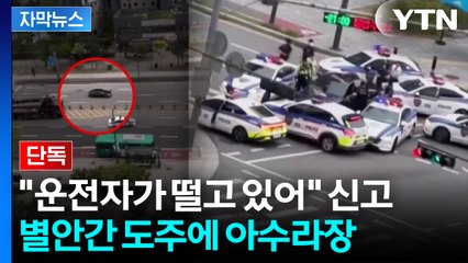 [자막뉴스] 추격전에 난리난 안산 도로...순찰차 6대 들이받고 검거 엔딩 / YTN