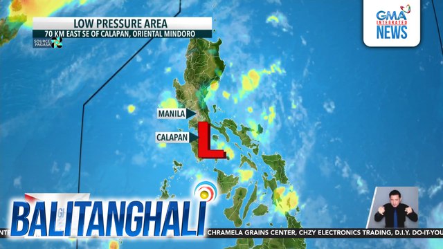 PAGASA - LPA sa bahaging Oriental Mindoro, magpapaulan sa NCR, Southern Luzon at ilang panig ng Central Luzon | Balitanghali