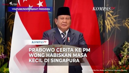 Prabowo Cerita ke PM Lawrence Wong: Saya Habiskan Masa Kecil di Singapura