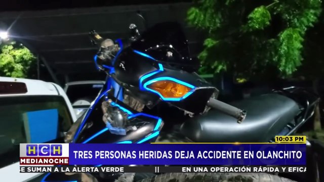 Tres personas resultan gravemente heridas en un accidente de tránsito en Olancho