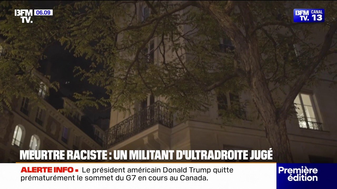 Soupçonné d'un meurtre raciste à Paris, le procès d'un militant d'ultradroite s'ouvre ce mardi 17 juin