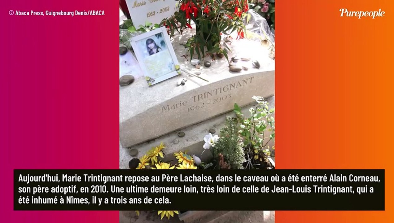 Jean-Louis Trintignant : Pourquoi sa fille Marie Trintignant repose-t-elle avec son père adoptif au Père Lachaise et non avec lui à Nîmes ?