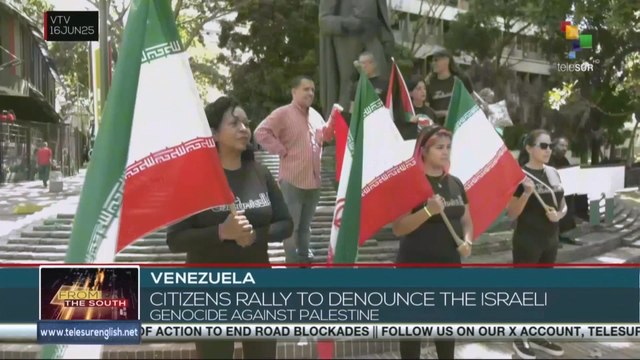 Venezuela: Citizens' concentration to denounce Israeli genocide against Palestine