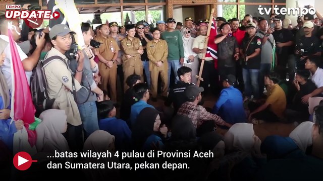 Dasco: Prabowo Putuskan Sengketa Pulau Aceh dan Sumut Pekan Depan