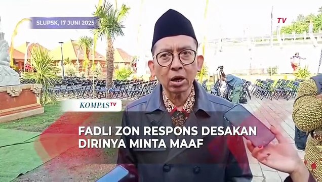 Fadli Zon Respons Desakan Dirinya Minta Maaf Terkait Pernyataan Pemerkosaan Massal di Tragedi 1998