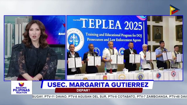 Panayam kay DOJ Usec. Margarita Gutierrez ukol sa mga updates ng ahensya at pagbubukas ng Training and Educational Program for DOJ Prosecutors and Law Enforcement Agents