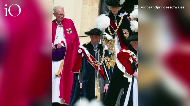 Bianco e perle: il look luminoso di Kate Middleton al Garter Day