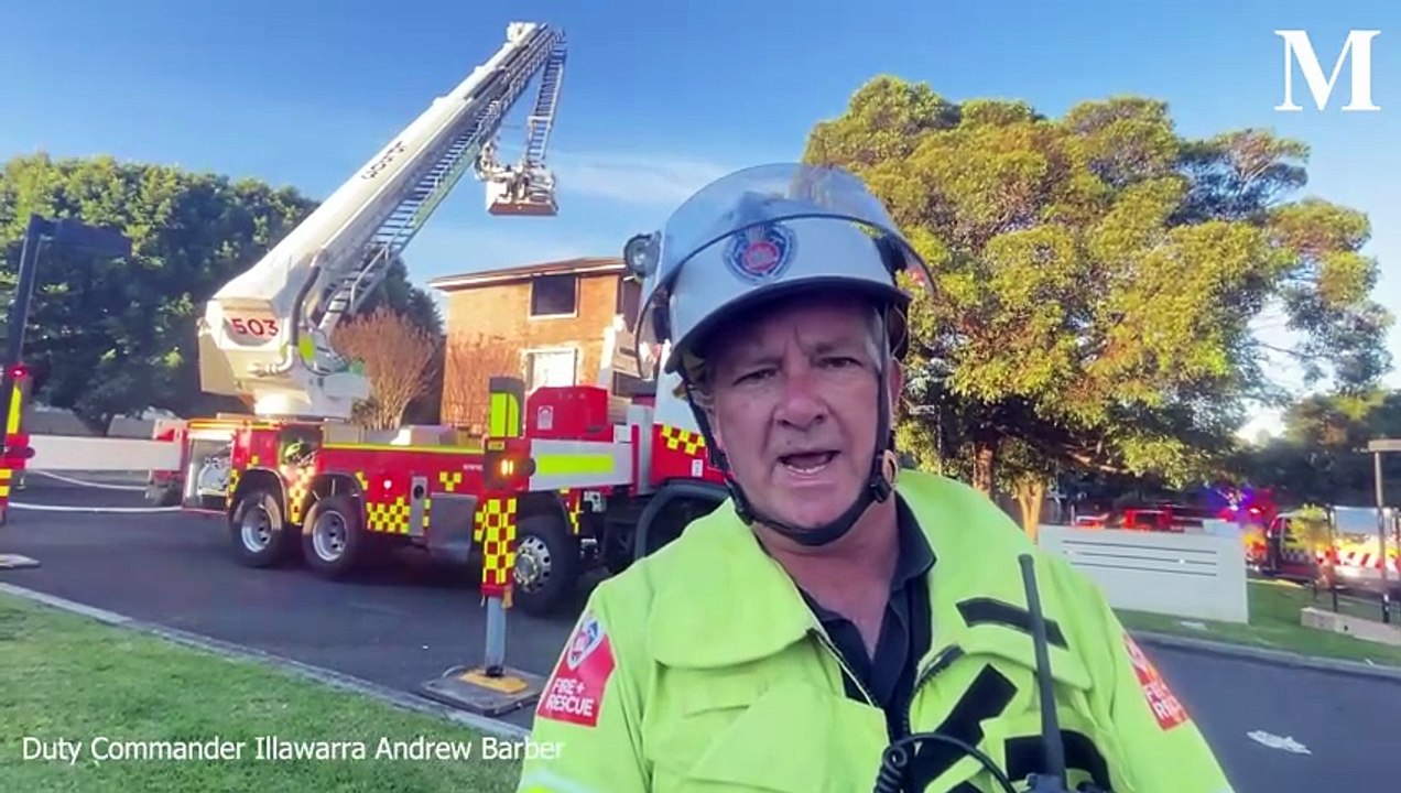 Unit fire on Todd Street, Warrawong