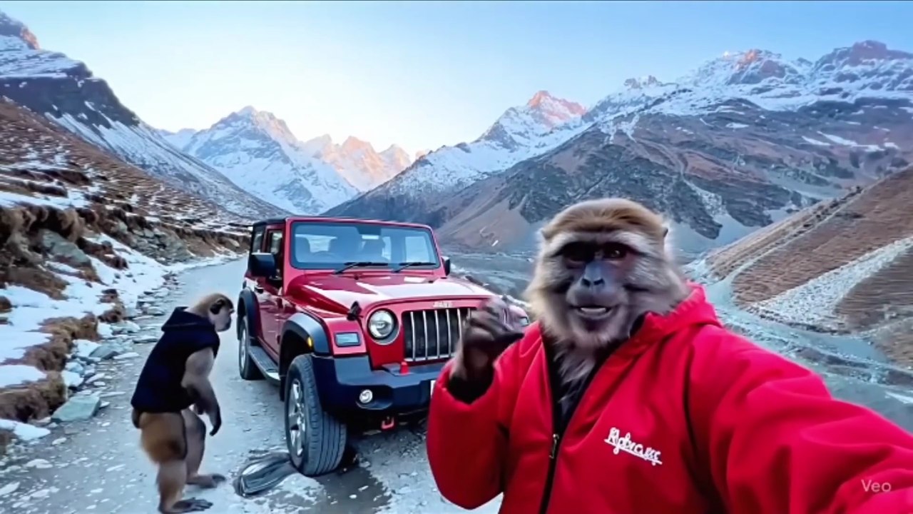 Thar लेकर Viral Monkey Vlogger पहुंचा तुंगनाथ महादेव ｜