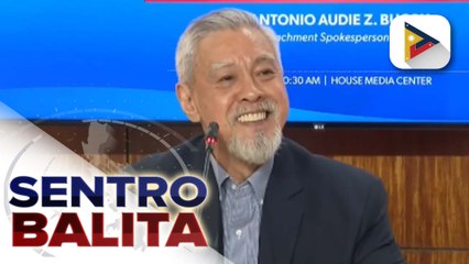 House prosecution team, maghahain ng kaukulang pleadings sa impeachment court; Atty. Bucoy, umaasang magiging patas ang paglilitis