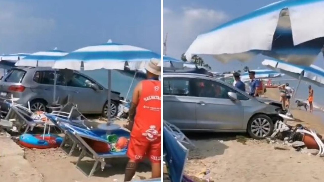 Automobile piomba sui bagnanti in spiaggia ad Alba Adriatica: 4 feriti