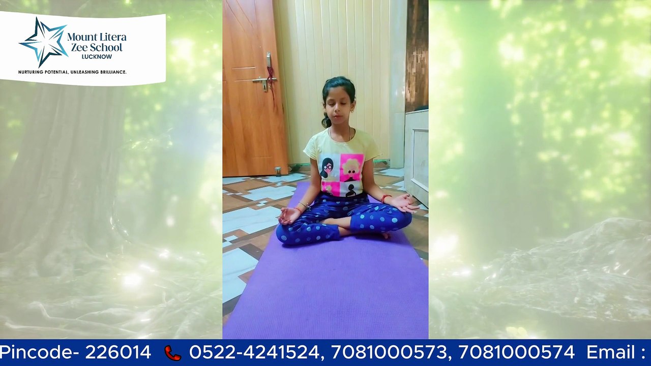 Grade 4 Student Aditi’s Yoga Journey | Summer Wellness at Mount Litera Zee School Lucknow