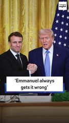 Trump calls out Macron about Israel-Iran ceasefire deal