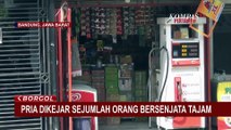 Panik! Pria Sembunyi di Warung Usai Dikejar Sejumlah Orang Bersenjata Tajam