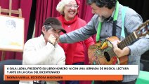 A sala llena, presentó su libro número 16 con una jornada de música, lectura y arte en la Casa del Bicentenario